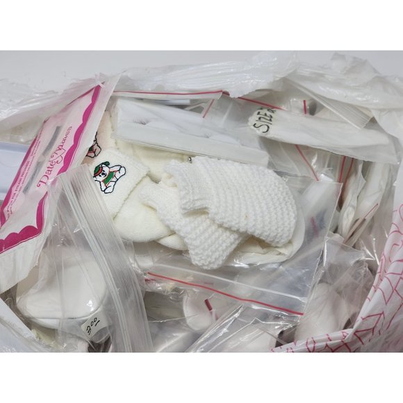 Lot of 48-10 Pairs Of Shoes 22Under Garments/Socks 15 Sets Of Eyelashes 1String - Picture 2 of 3